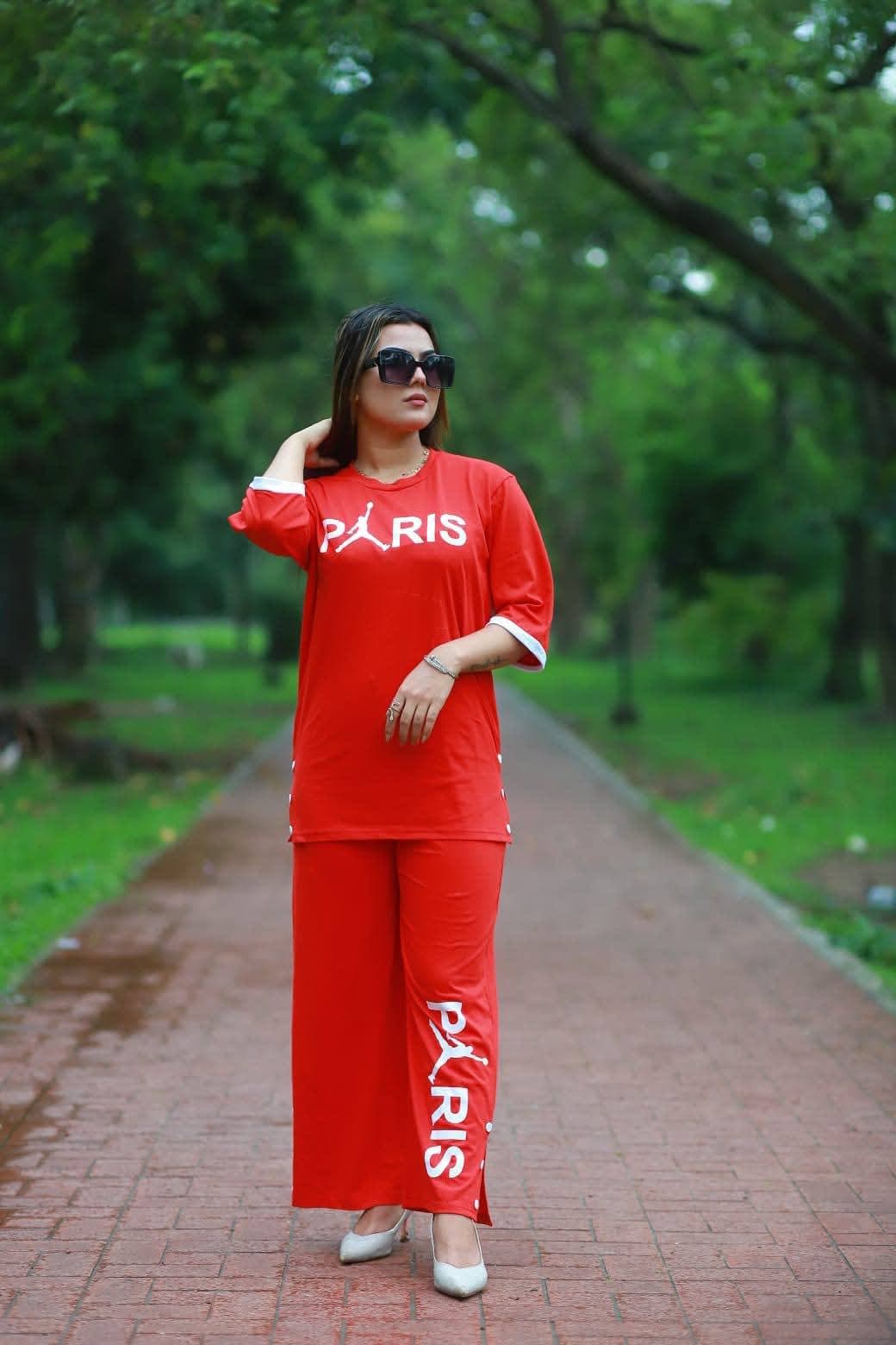 Exclusive girls pant & T-shirt collection Red colour
