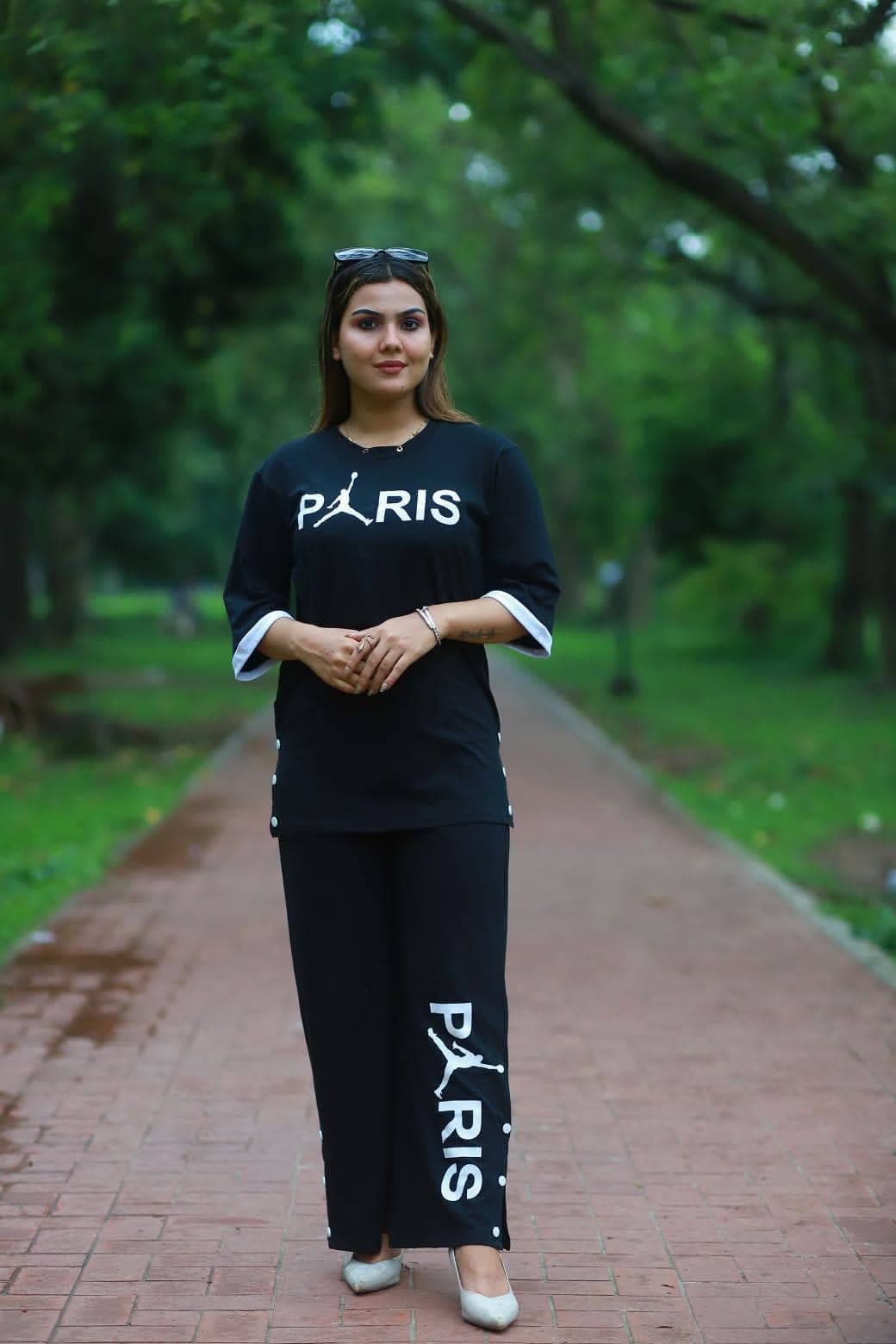 Exclusive girls pant & T-shirt collection black colour